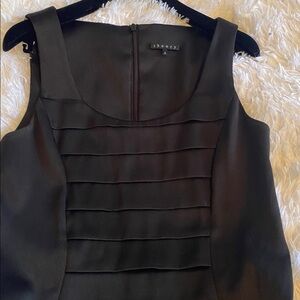 Theory Classic Sleeveless Black Sheath Dress